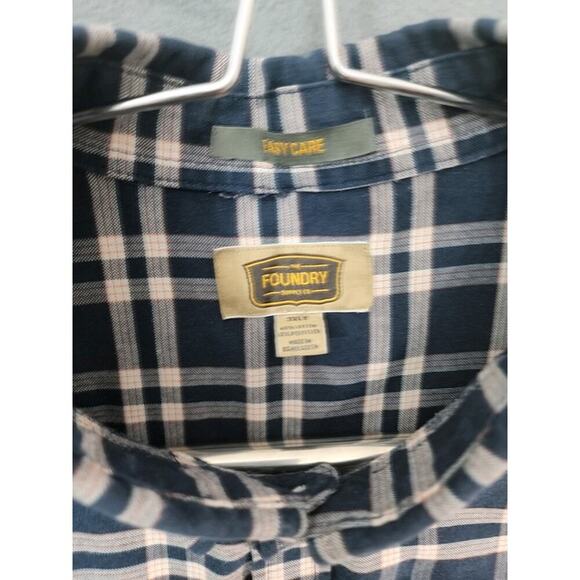 The Foundry Big & Tall Supply Co Mens Long Sleeve Flannel Shirt Size 3XL - Picture 7 of 9